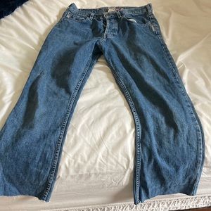 Silver clothing navy blue jeans